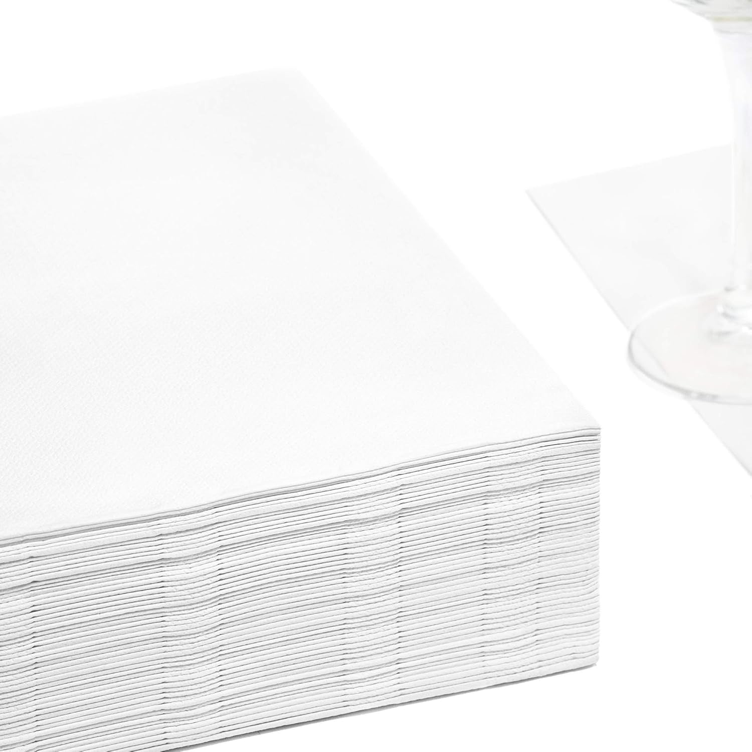 Papstar, 50 servetter "ROYAL Collection" 1/4-faldigt 48 Cm X 48 Cm Vit, #11577