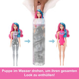 Barbie Color Reveal Doll och tillbehör med 6 överraskningar, Disco Star Series med metalliskt glitter och färgskiftande topp (stilar kan variera), JCP01, 32 cm