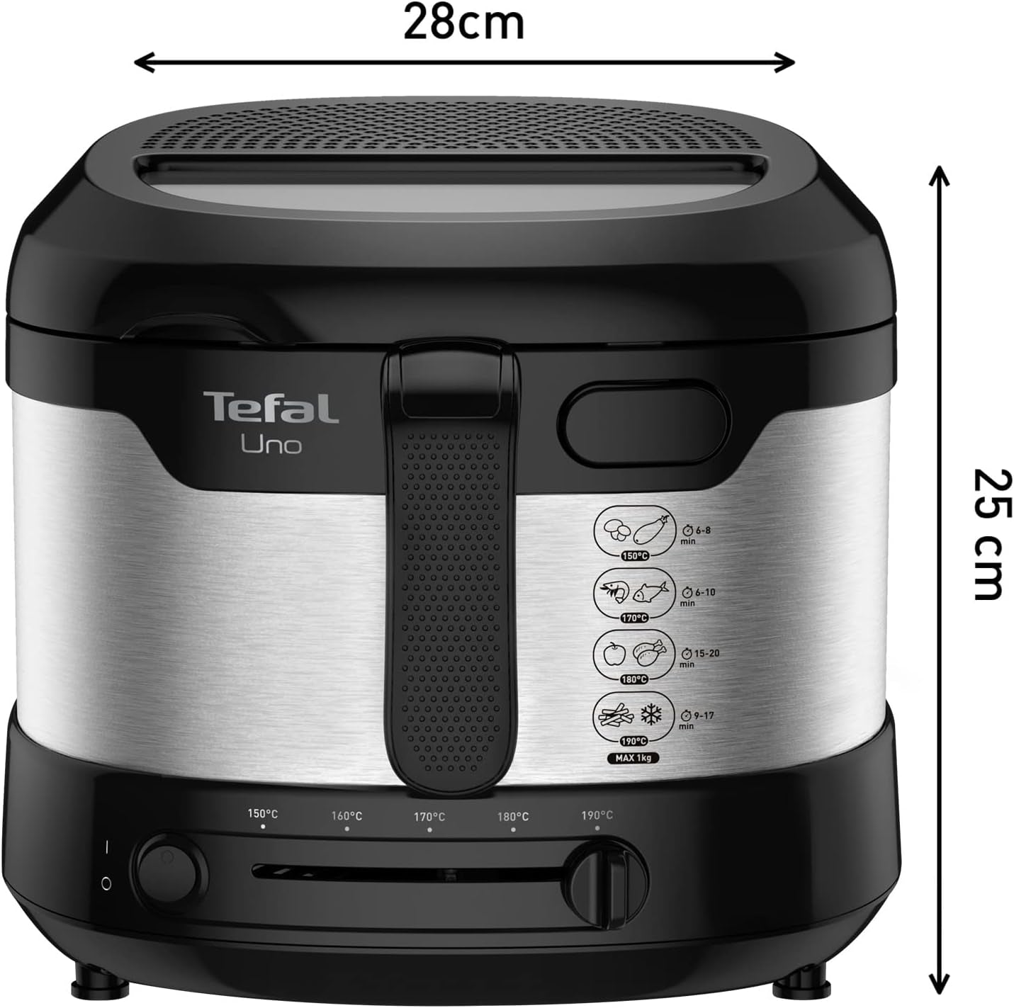 Fritös Tefal Uno M FF215D, 1470 Watt, kapacitet: 1 kg Naty Shop Appliances