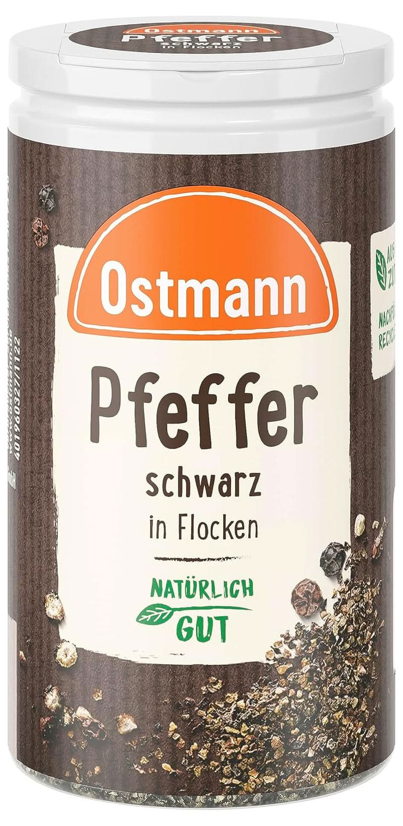 Ostmann - Svartpepparflingor, 25 gram Condimente Naty Shop