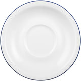 Seltmann Weiden 18 delar kaffeservering | Compact Series, Blue Edge | Setet innehåller 6 frukosttallrikar, 6 kaffekoppar och 6 fat, blå