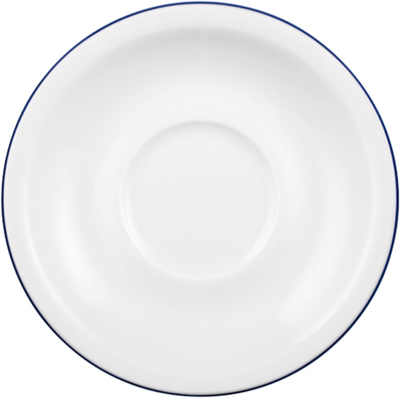 Seltmann Weiden 18 delar kaffeservering | Compact Series, Blue Edge | Setet innehåller 6 frukosttallrikar, 6 kaffekoppar och 6 fat, blå