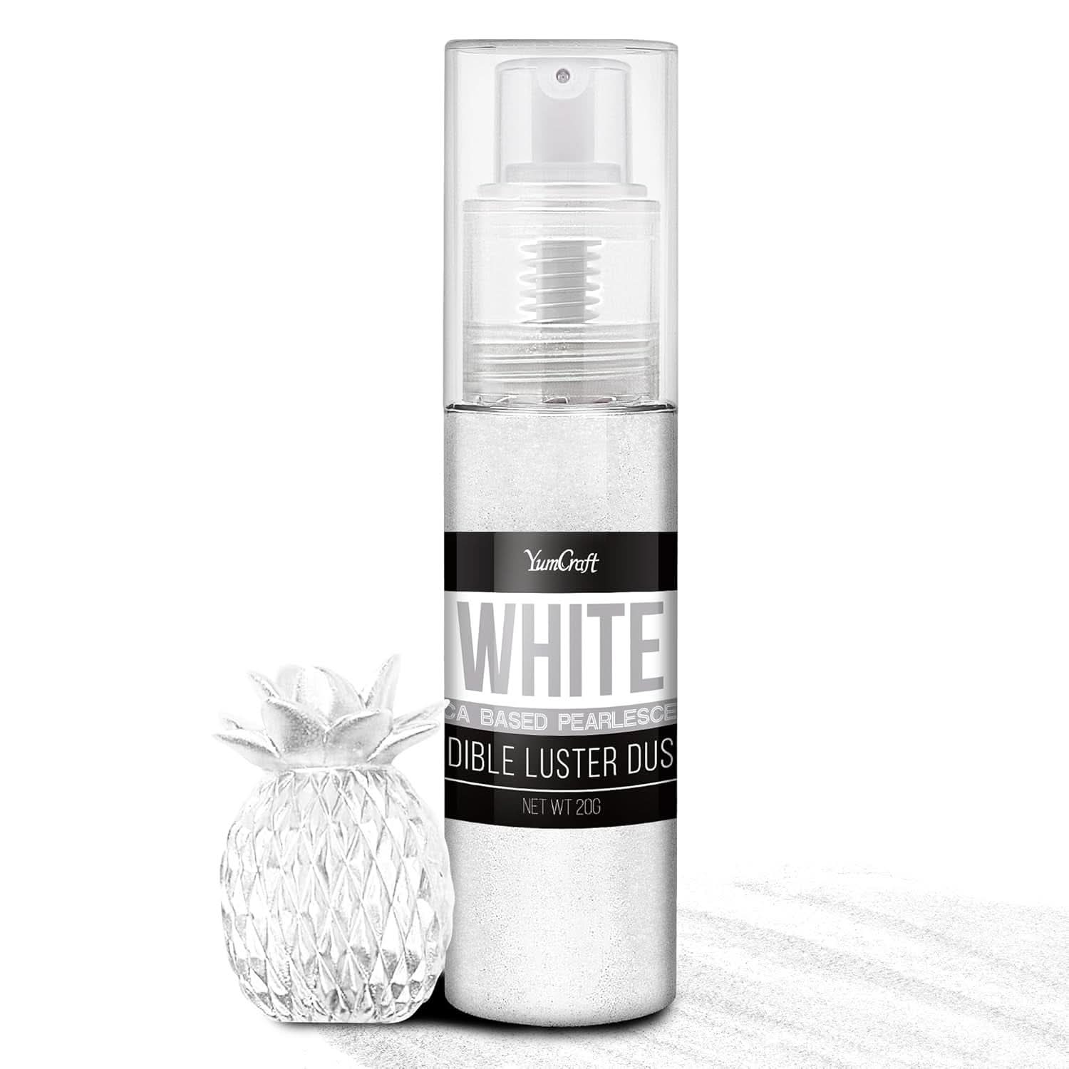 Ätbar glitterspray, 20 gram Naty Shop White