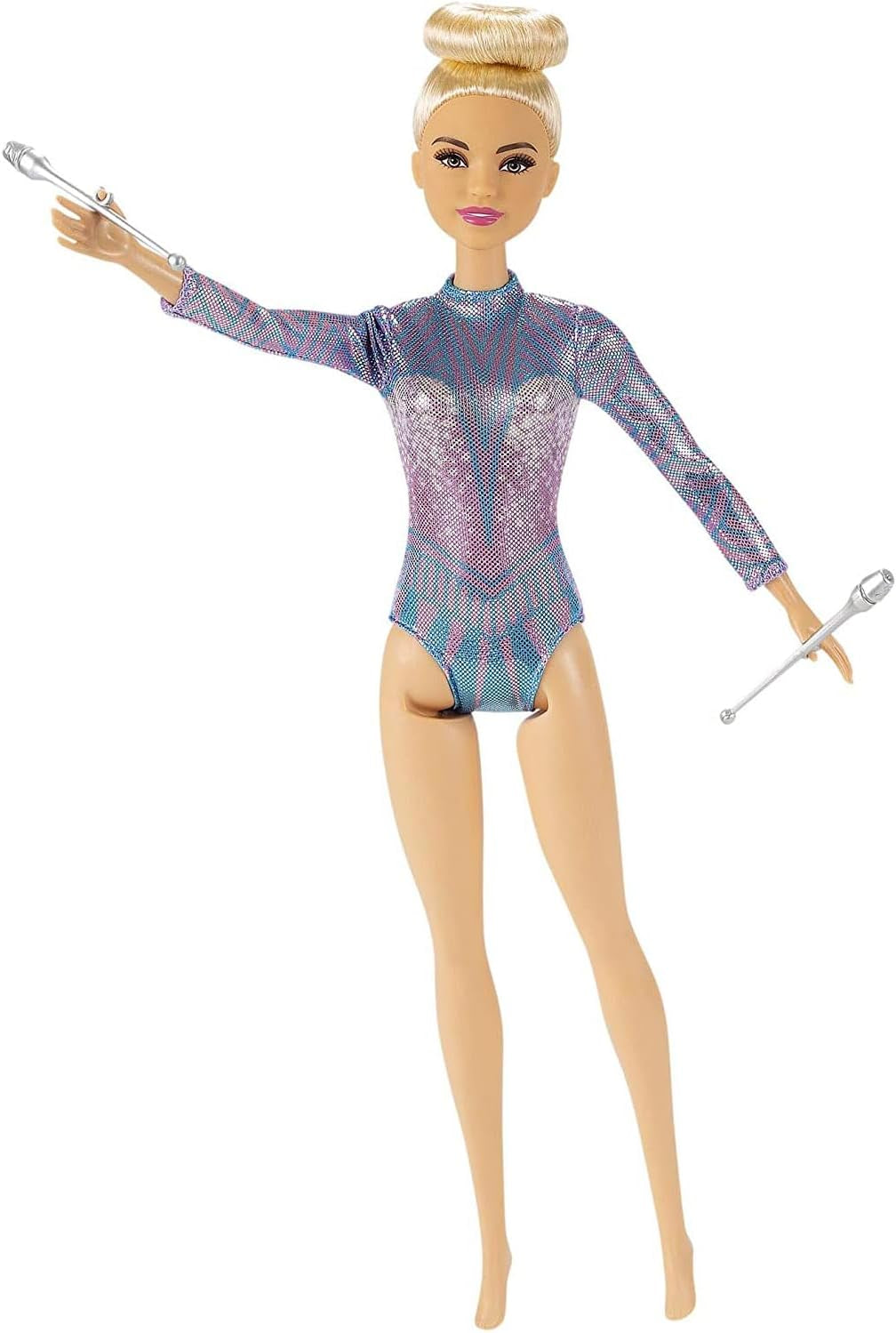 Barbie You Can Be Anything Serie Blont hår Rytmisk Gymnastik Tillbehör Docka ingår Barn Presentleksak Ålder 3+ GTN65