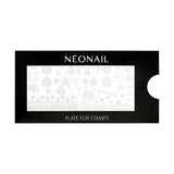 NÉONAIL Nagel Stempel Mit Schaber - Nägel Selber Machen - Nail Art Stämpel - Nageldesign Für Nagel Schablone - French Nails Stempel - Silikon Nagelstempel