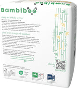 Bambiboo Mini engångsblöjor Hudvänliga med mjuk bambufiber navelsträngsöppning - Blöjor för nyfödda - Engångsblöjor för nyfödda - Hudskydd - Storlek 2, 25 st