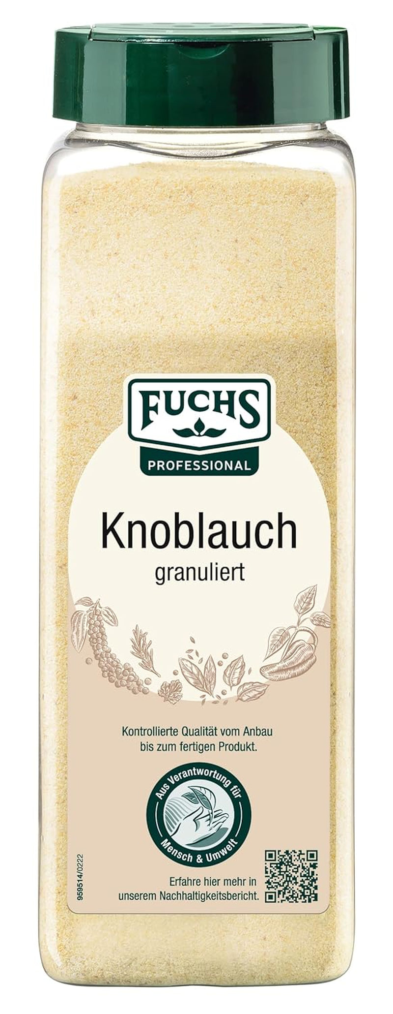 Fuchs Gewürze Knoblauch granulerad, 600 g