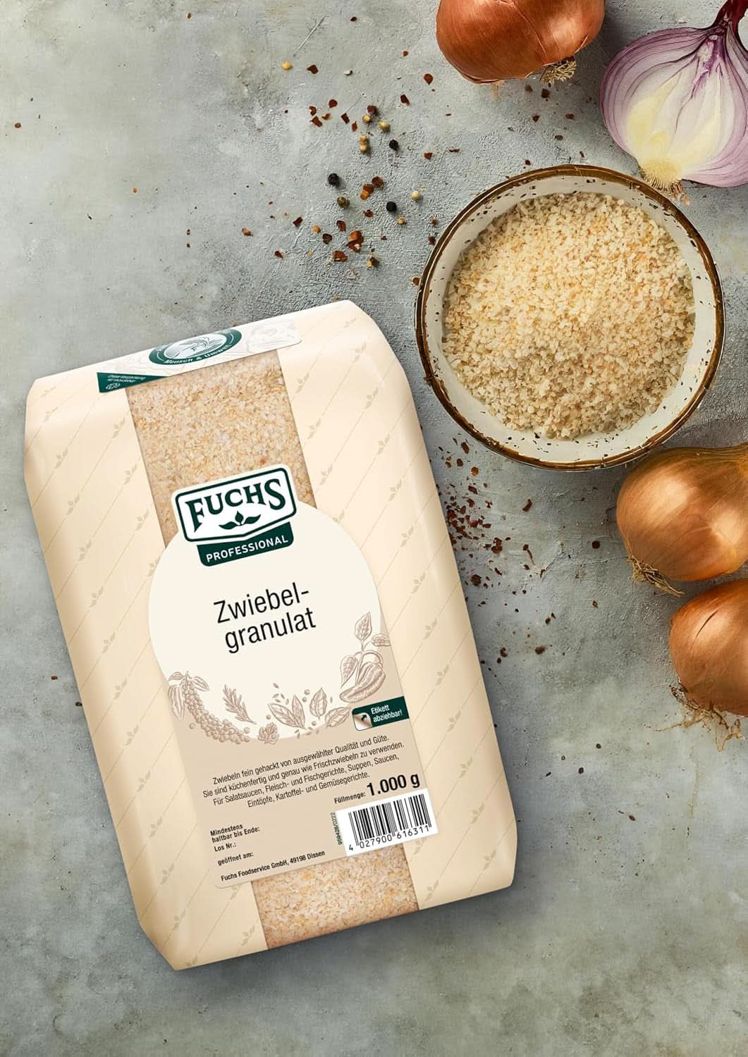 Fuchs Professional lökgranulat, 1 Kg Kryddor Naty Shop