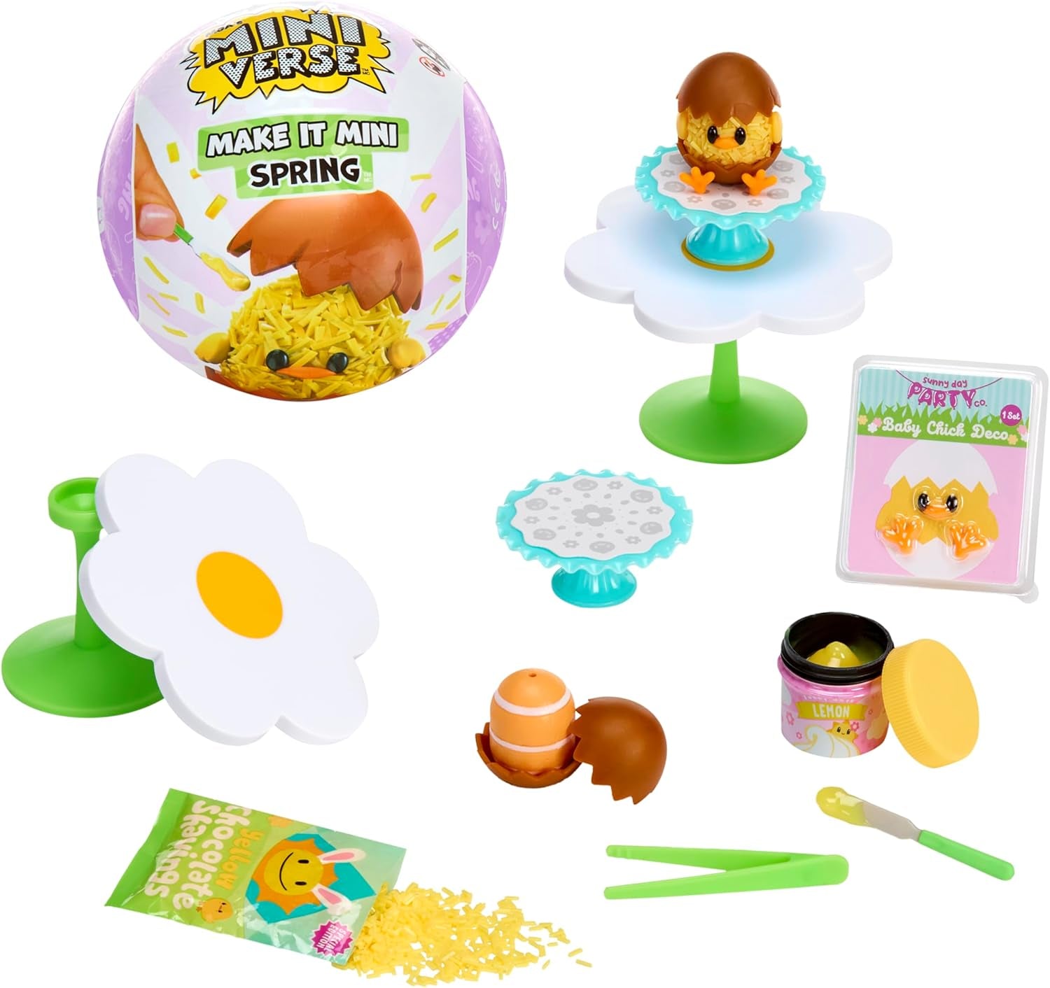 MGA:s Miniverse Make It Mini Spring Series - Säsongsbetonade miniatyrsamlingar i harts för gör-det-själv och visning med replika, icke-ätbara ingredienser - för samlare och barn från 8 år och uppåt