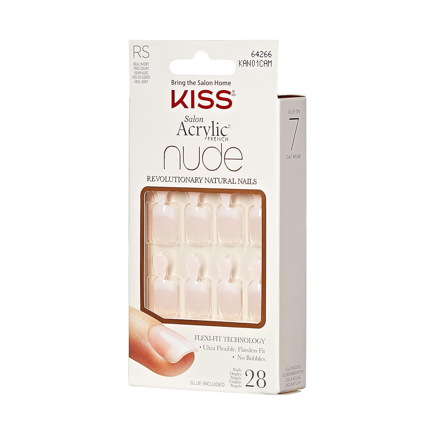 Kiss Nude Nails Amazing Nails (paket med 2)