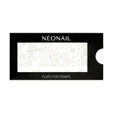 NÉONAIL Nagel Stempel Mit Schaber - Nägel Selber Machen - Nail Art Stämpel - Nageldesign Für Nagel Schablone - French Nails Stempel - Silikon Nagelstempel