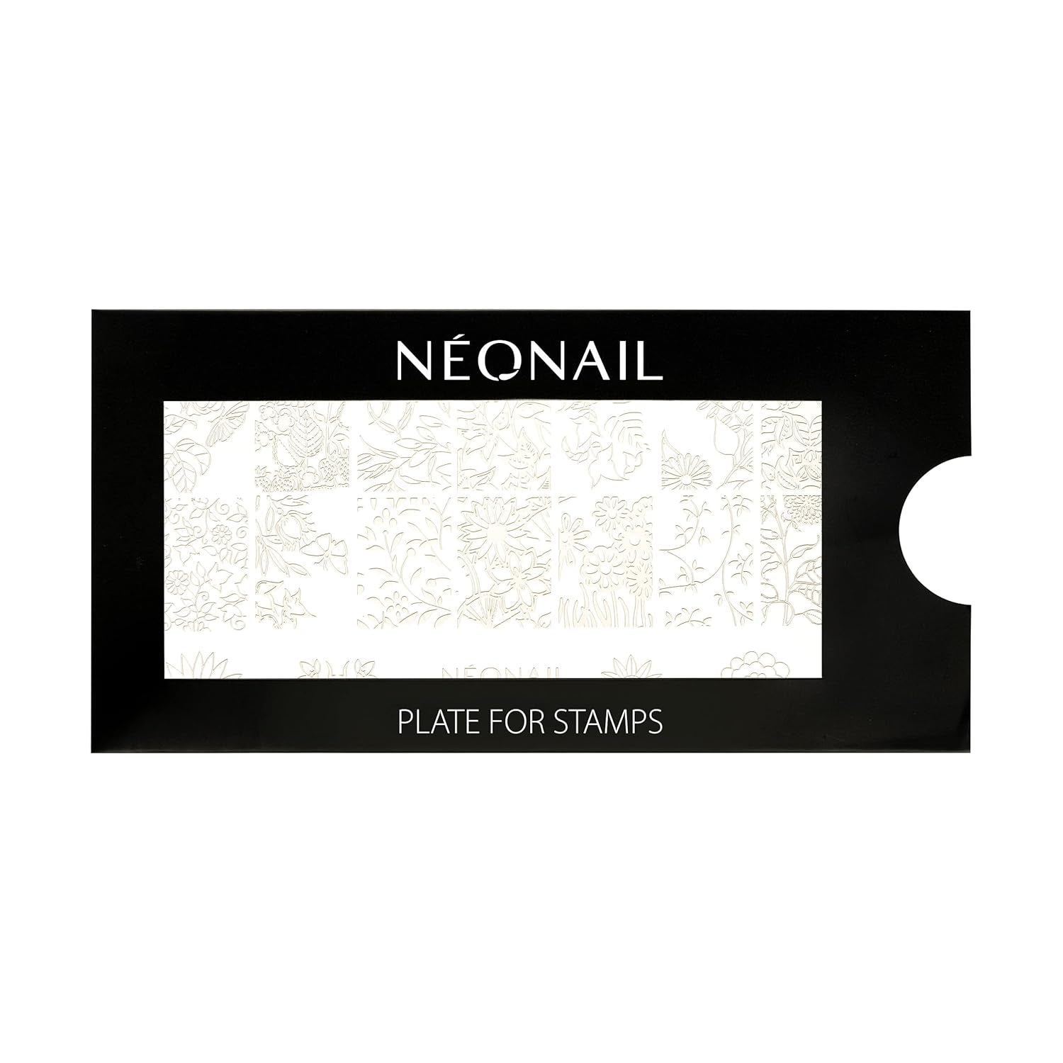 NÉONAIL Nagel Stempel Mit Schaber - Nägel Selber Machen - Nail Art Stämpel - Nageldesign Für Nagel Schablone - French Nails Stempel - Silikon Nagelstempel