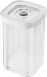 ZWILLING FRESH & SAVE CUBE Box, storlek 2M, modulär och stapelbar förvaringslåda, hermetisk och tömbar förvaring, diskmaskinsäker, transparenta matförvaringslådor Naty Shop 2S