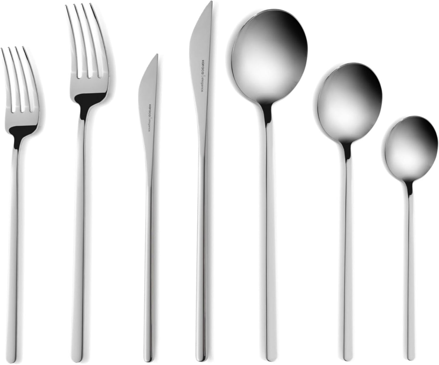 Karaca Focus Elegance, 84-delars bestickset, 12 personer Kitchen Naty Shop