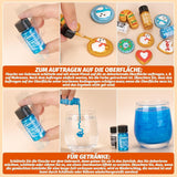 Essbarer Glitzer - 3 Torten Kuchen Deko Essbare, Metallic Lebensmittelfarbe Flüssiges, Ätbart Glitter Für Muffin, Cocktail, Marshmallows - 10Ml Naty Shop
