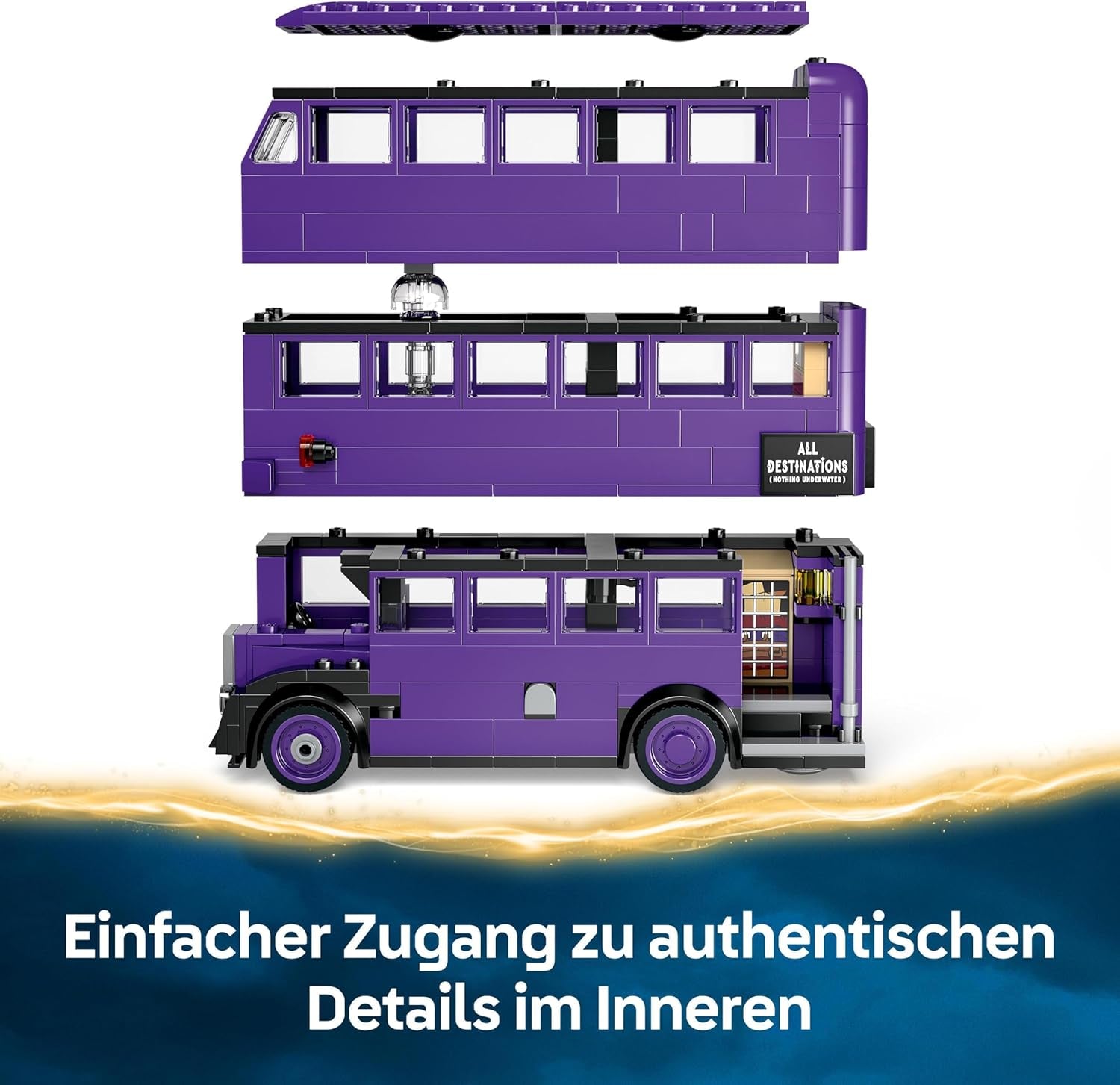 LEGO Harry Potter-äventyr med den resande riddaren Byggsats 5 minifigurer inklusive Ernie Prang, Stan Shunpike & Padfoot bussleksak för Wizarding World-fans Pojkar och flickor 8 år gamla 76446 Byggset Beuche den LEGO-Store