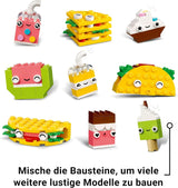 LEGO Classic Creative Snack Building Fun, Matleksak för fantasifulla rollspel, Byggset för pojkar och flickor 4 år gamla, Cupcake, Avokado, Popsicle och Taco 11039 Byggset Besuche den LEGO-Store