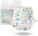 CutiePlusU vuxenblöjor, 10-pack, engångsblöjor för kvinnor och män, maximal absorptionsförmåga över natten - jag älskar sommar (medelstorlek 71-96 cm)
