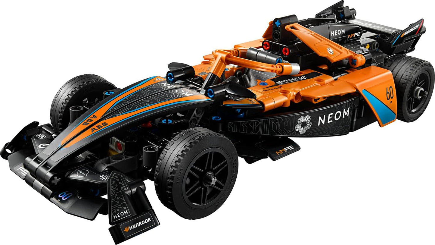 LEGO Technic NEOM Mclaren Formula E racingbil, racerbilleksak för 9 år gamla pojkar och flickor, modellbilsats, inredning för barnrum, födelsedagspresentidé 42169 Byggset Beuche den LEGO-Store