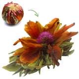 Blomsterte "Crown of taste" 1 st 6 g | Grönt te - liljablomma - litchiblomma | Utvalt te | Grönt te blommor | Perfekt för teälskare