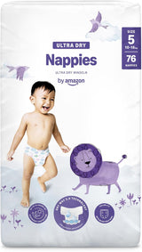 Amazon Ultra Dry blöjor, storlek 1 (2-5 kg) - månadslåda, vit, antal 96 (2 förpackningar om 48) (tidigare Mama Bear Brand, identisk produkt)