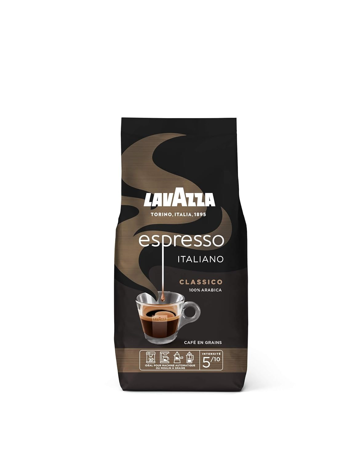 Lavazza Espresso Italiano kaffebönor, 100% Arabica Espresso, balanserad och aromatisk, 500g förpackning
