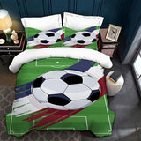 Barnsängkläder, fotboll, polyester mikrofiber Sängkläder - barn Naty Shop Grön 200 X 200 Cm