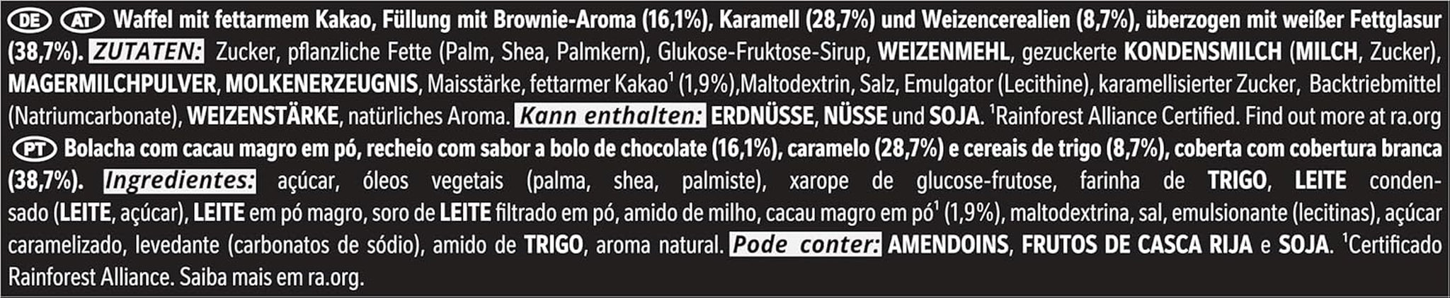 LION Black & White chokladkaka, ett mellanmål med intensiv smak, krispig choklad och krispiga chips, browniefyllning, en unik upplevelse att vattnas i munnen, 1 förpackning (5 x 30g)