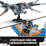 LEGO Marvel Guardians of the Galaxy: The Milano Building Spaceship Model with 4 Superhero Minifigures Avengers Flyer for Space Adventures Present för pojkar och flickor 76286 Byggset Beuche den LEGO-Store