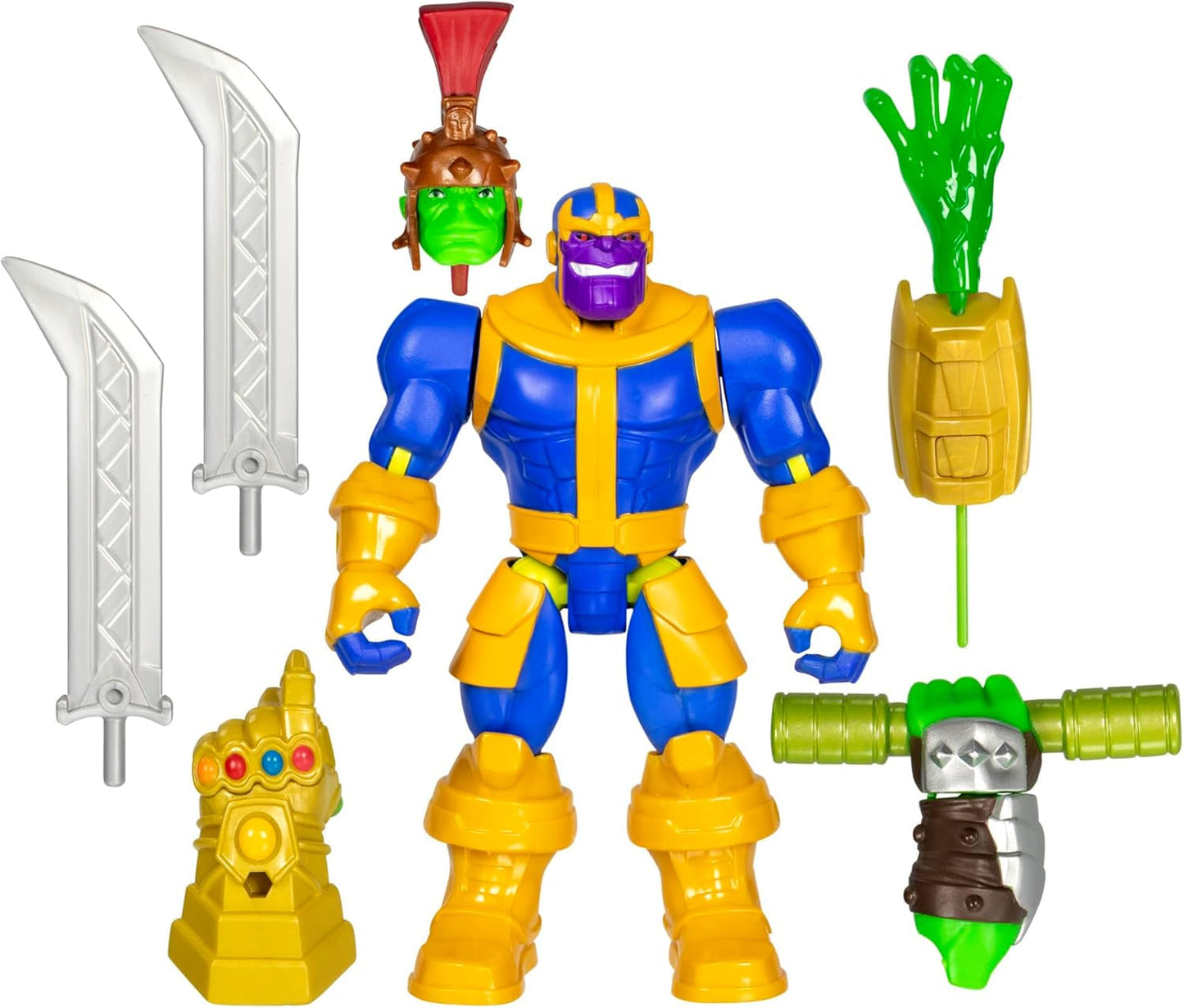 Mixmashers Marvel Captain America Avengers Mix-och-match actionfigurer och tillbehör Actionfigurer Naty Shop Thanos