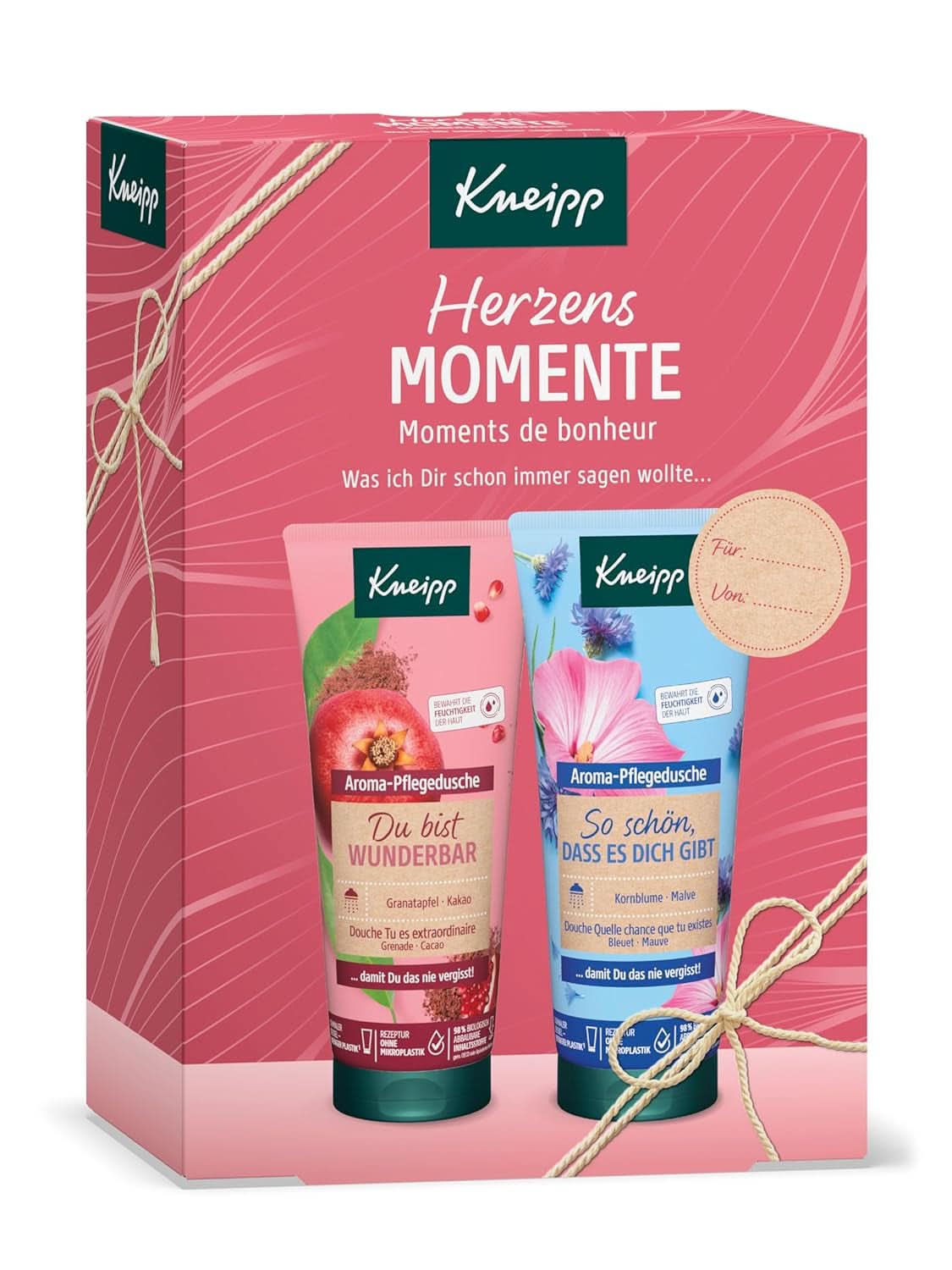 Kneipp presentpaket med 2 aromaterapiduschgeler 2 x 200 ml dusch & bad Naty Shop