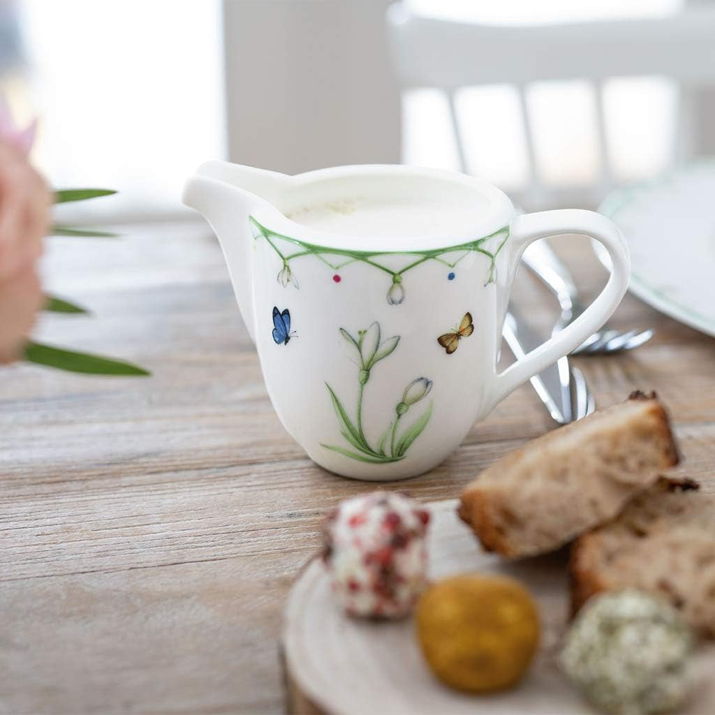 Villeroy & Boch Mjölkmugg Färgglad vår, 280 ml, premiumporslin, vit/flerfärgad