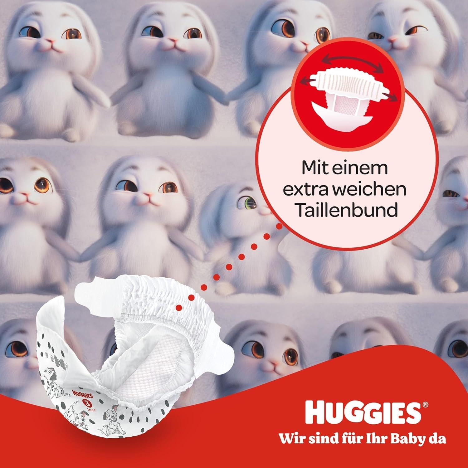 Huggies Babyblöjor Little Movers, Disney Design, storlek 4, 150 Count (3 x 50), månadslåda