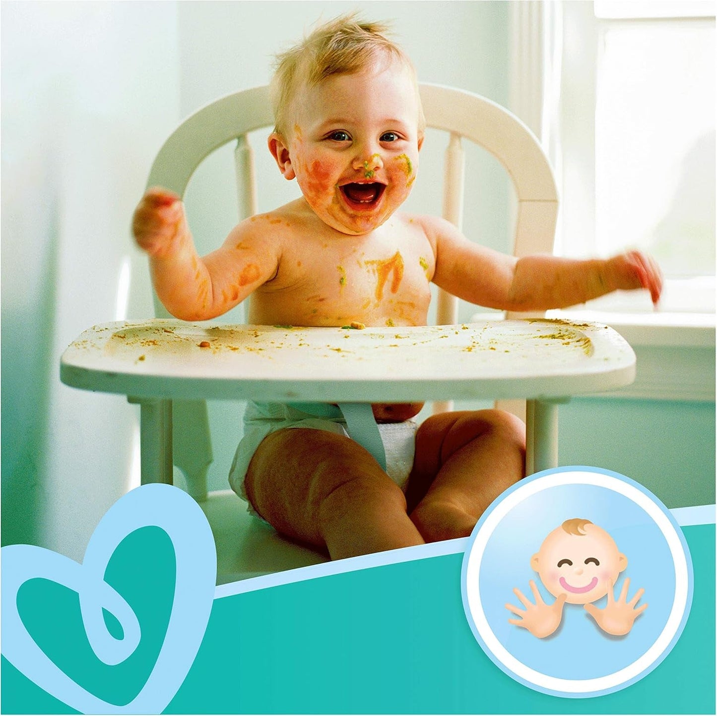 Pampers Fresh Clean Baby Wipes 81688041, 3x52 delar, (babyservetter, plastpåse, flicka/pojke, turkos, vit, Tyskland, 896,7 g)