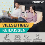 Kilkudde för säng och soffa - Idealisk som läskudde, tillbaka i sängen eller för att höja benen - Måttstabilt skum - Tvättbart överdrag