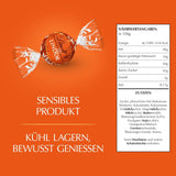 Lindt LINDOR Röda Orange Chokladbollar | 1 kg återförslutningsbar påse | ca. 80 chokladgodisar med smält-i-mun-fyllning | Bulkpaket, chokladpresent