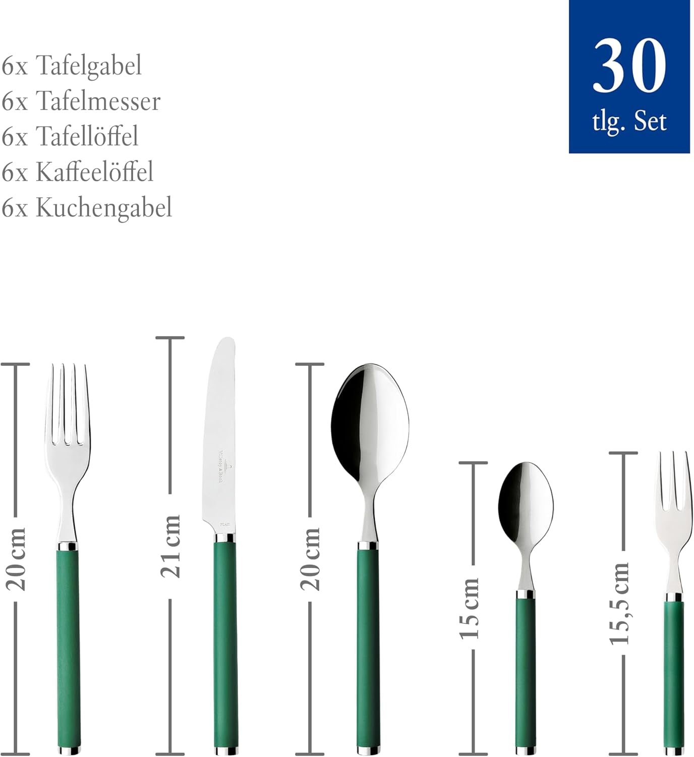 Villeroy & Boch - Bestickset Play! Green Garden, 30 stycken Kitchen Naty Shop