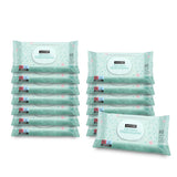 Suavinex 14 paket med 60 babyvåtservetter (840 våtservetter totalt), återfuktande, lämplig för atopisk hud, 95 % naturliga ingredienser