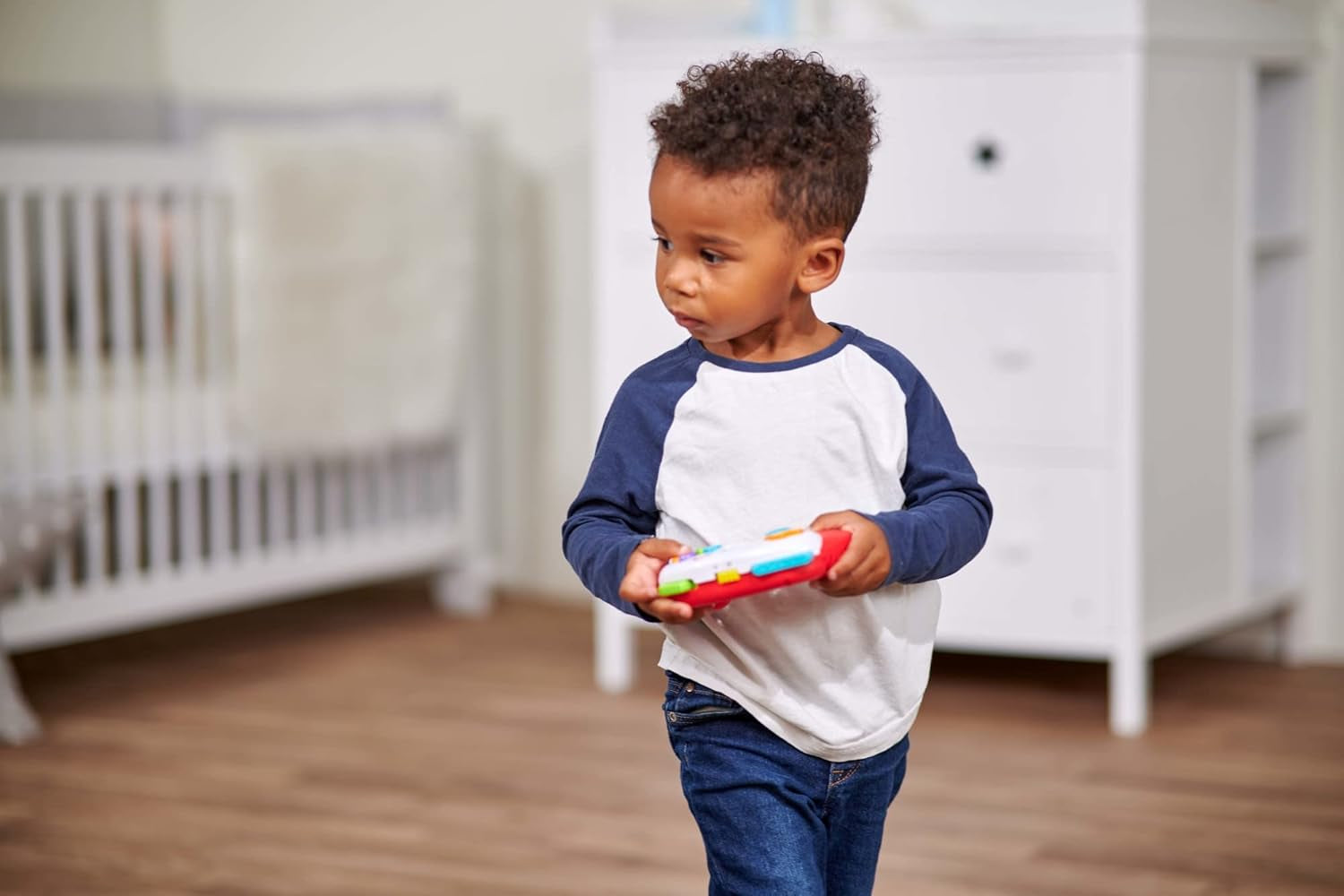 Simba 104010017 - ABC-spelkontroll, babyleksak, djurljud, sånger, 20+ ljud, från 12 månader, motoriska färdigheter, spelkonsol, toddlerleksak, lektelefon Bebe Toys Naty Shop