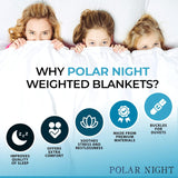 Polar Night tyngd filt för vuxna 150 X 200 Cm, 9 Kg - Tyngd filt för djup sömn, tung filt, terapifilt gjord av 100 % mikrofiber, avkopplande filt Oeko-Tex® 100 Täcken Standardsängar och filtar Polar Night