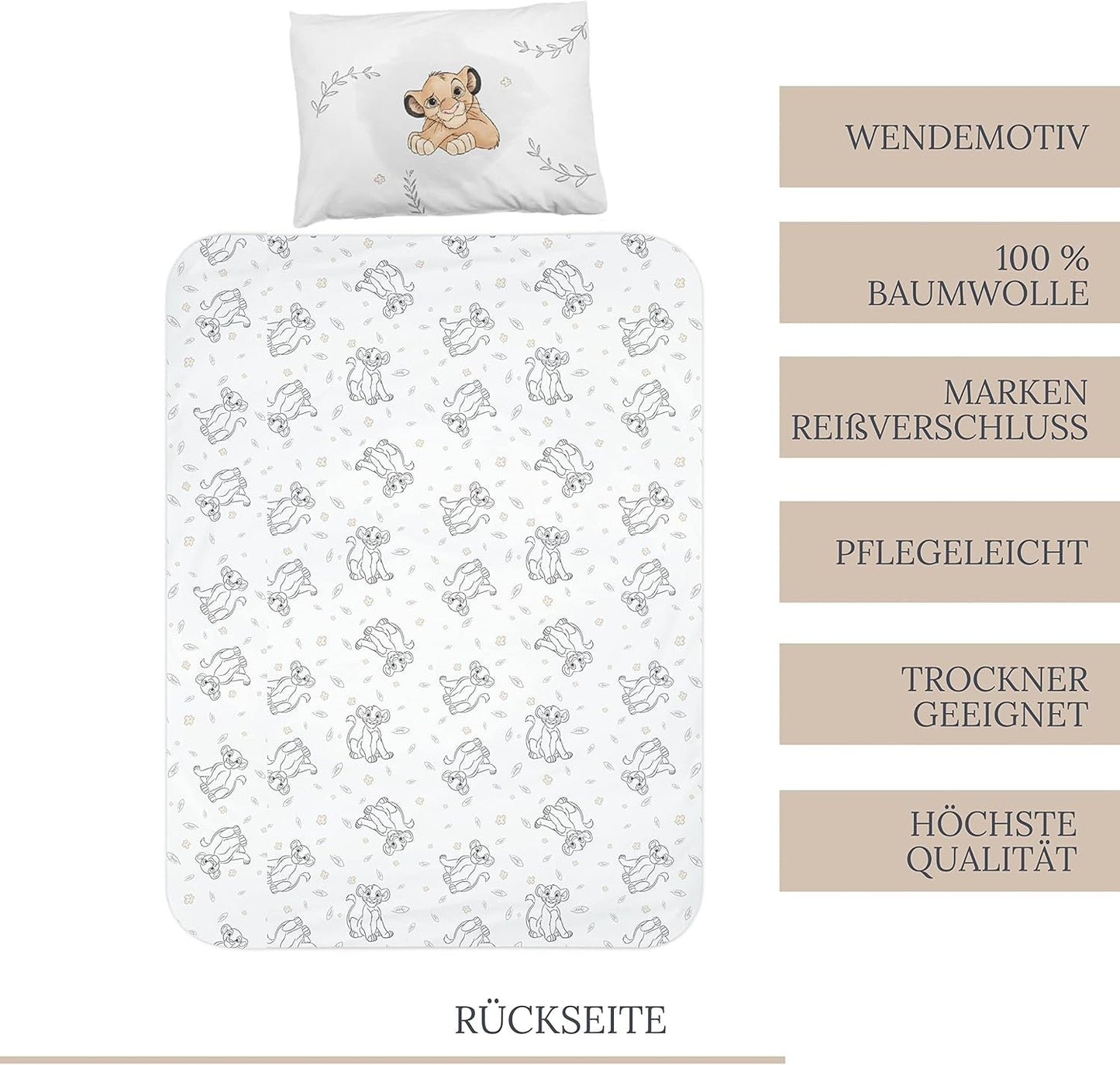 Barnsängkläder, Simba, The Lion King Sängkläder - barn Naty Shop