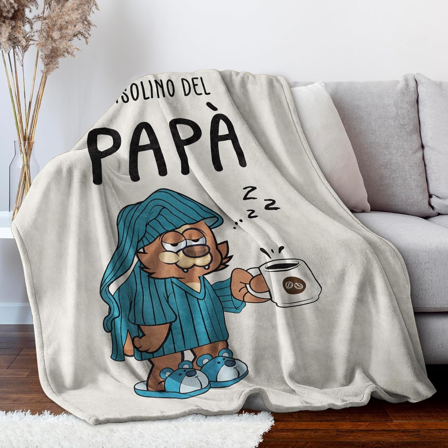 Musaecoin pappa present, pappa födelsedagspresent, presentidéer till pappa, presenter till pappa, 50-60 tums flanellfilt, julklapp till pappa, fars dag present Sängar och filtar musaecoin