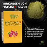 ® Ceremonial Matcha Powder X Granatäpple 100G [Stödjer viktminskning och ämnesomsättning] - Grönt te för en aktiv och hälsosam livsstil - Grönt te utan tillsatser (rent och naturligt)
