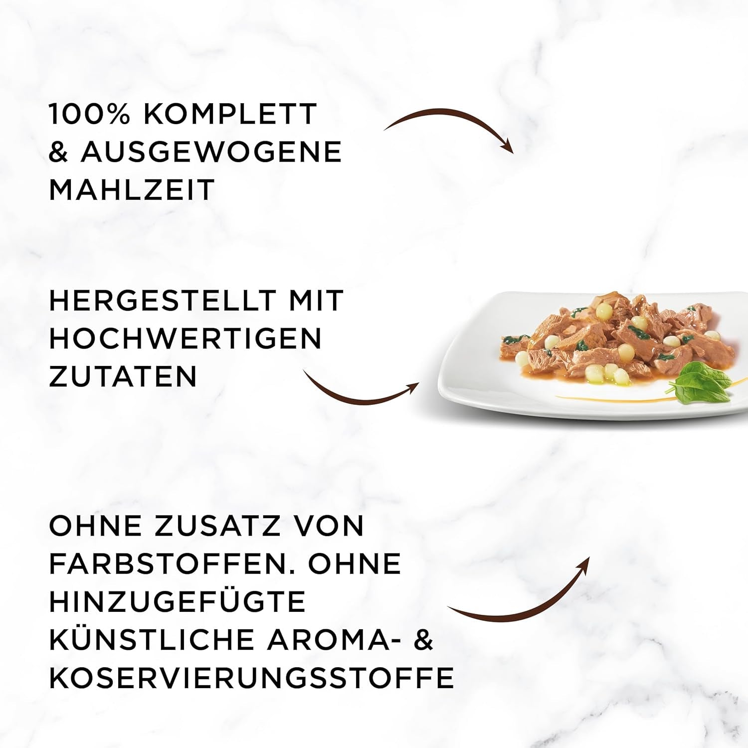 Gourmet A la Carte våt kattmat med kyckling, spenat och pastapärlor, förpackning om 26 (26 x 85 g)