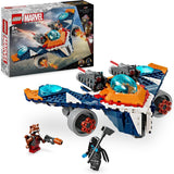 LEGO Marvel Rockets rymdskepp vs. Ronan byggbart rymdskeppset Guardians of the Galaxy Superhjältefigurleksakspresent för pojkar och flickor 8 år gamla 76278 Byggset Besuche den LEGO-Store Singel