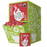 Cupper Ekologisk fruktte Tranbär Hallon | Hallon te | 250 oblekta tepåsar | Big Pack | Perfekt för kontoret | Ekologisk | Rättvis handel