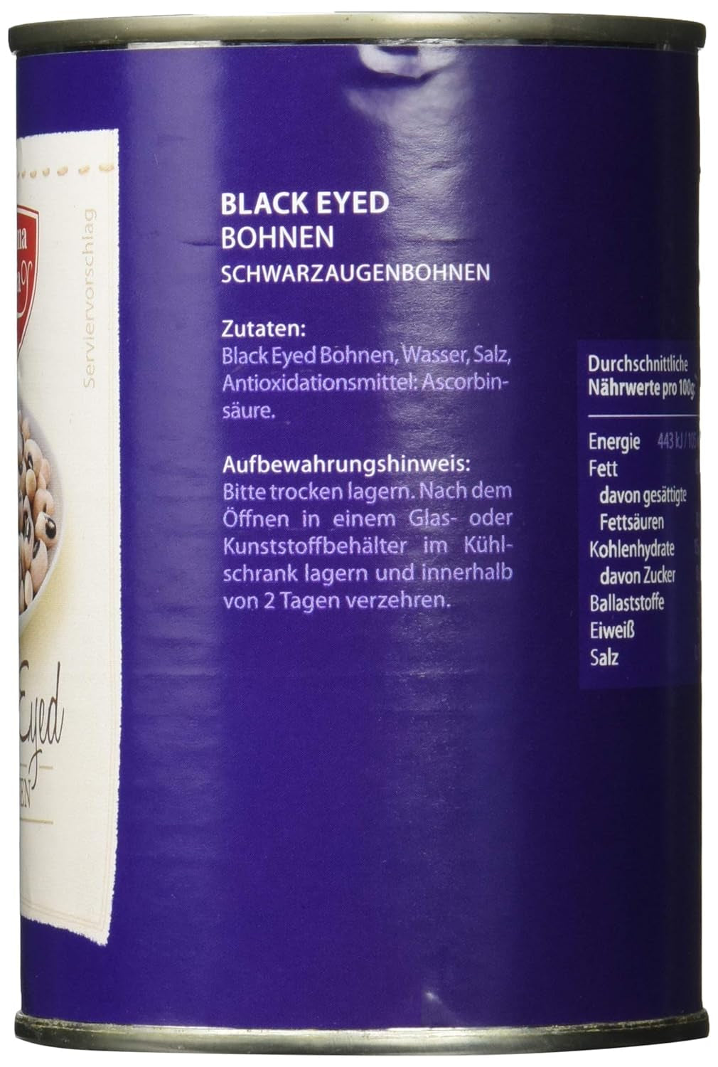 Black Eyed Beans 12-pack (12 x 425 ml)