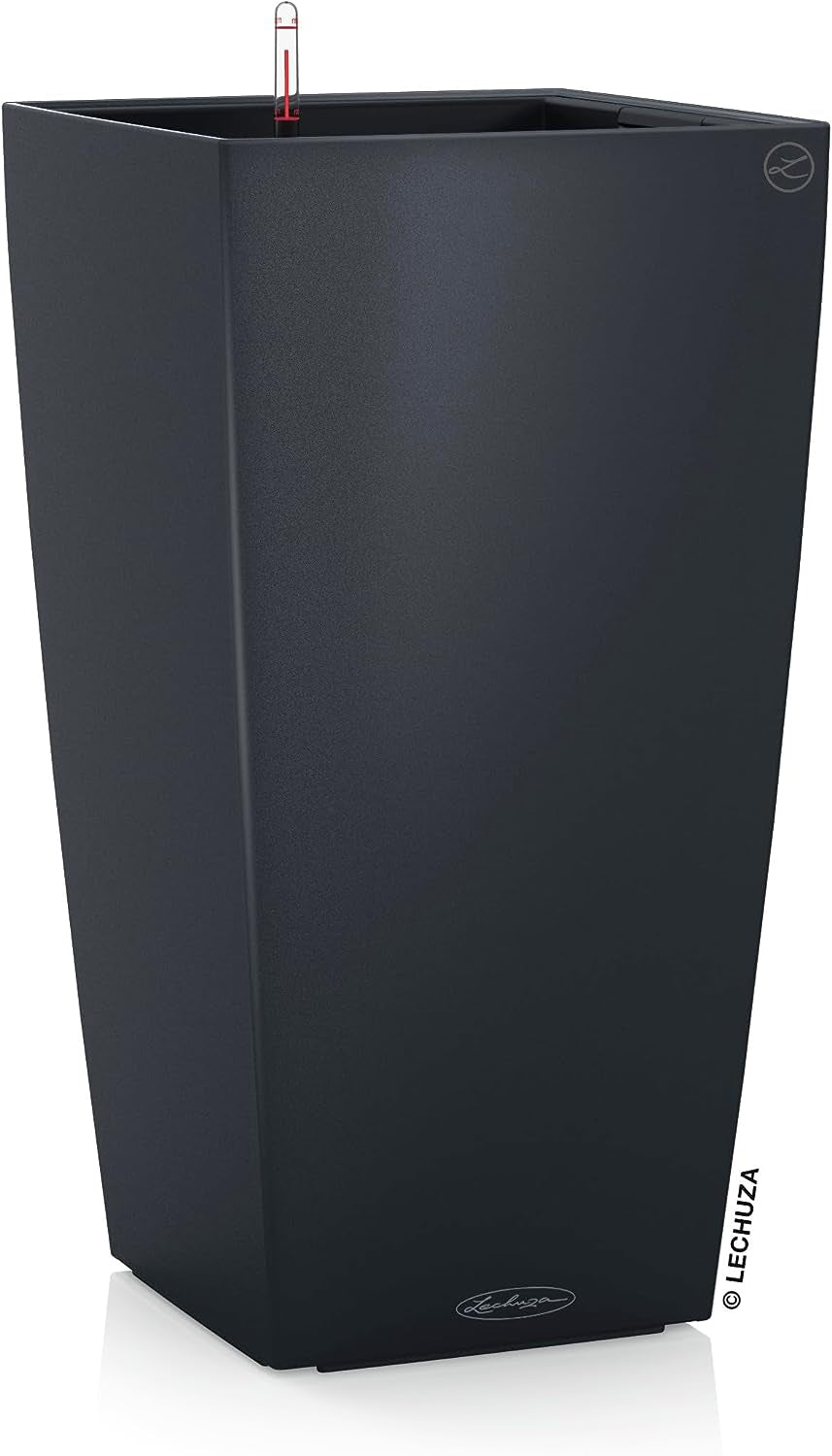 LECHUZA CUBICO Färg 30 skiffergrå 13138, 29,5x29,5x56,5 cm