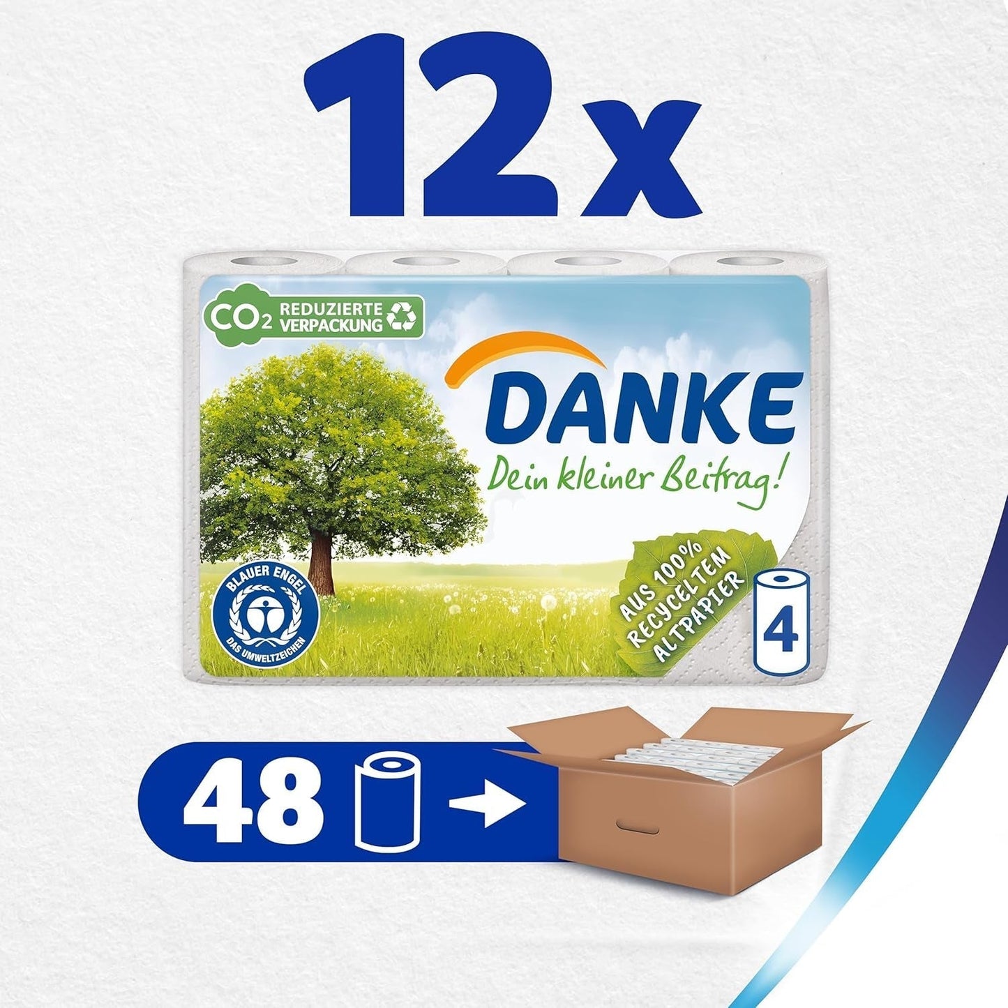 Tack, toalettpapper 56 bitar, 7X8 rullar, 3 lager