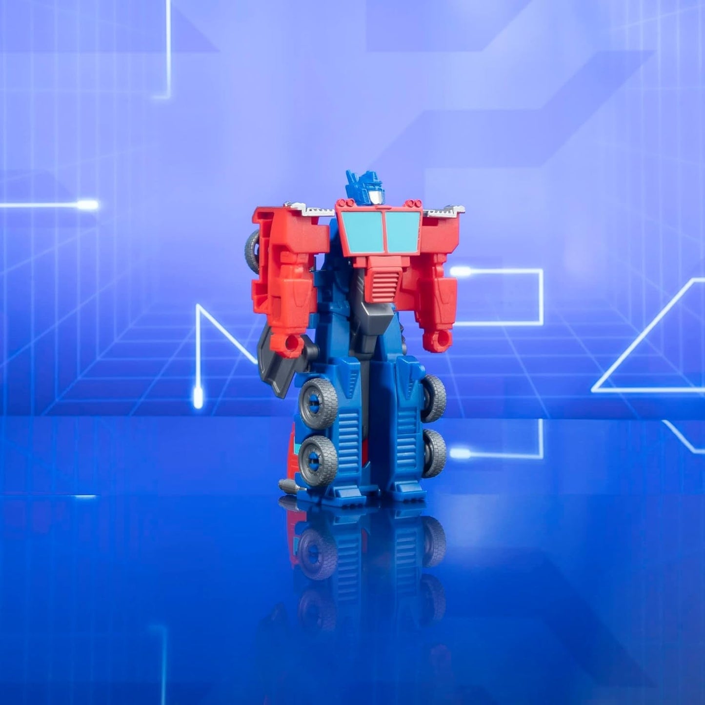 Transformers Earthspark 1-stegs flip-växlare Optimus Prime Actionfigur (10 cm) Robotleksak Ålder 6+ Actionfigurer Naty Shop